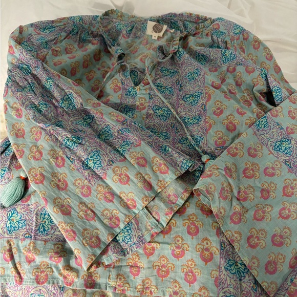 Tops | Pretty Print Blouse | Poshmark